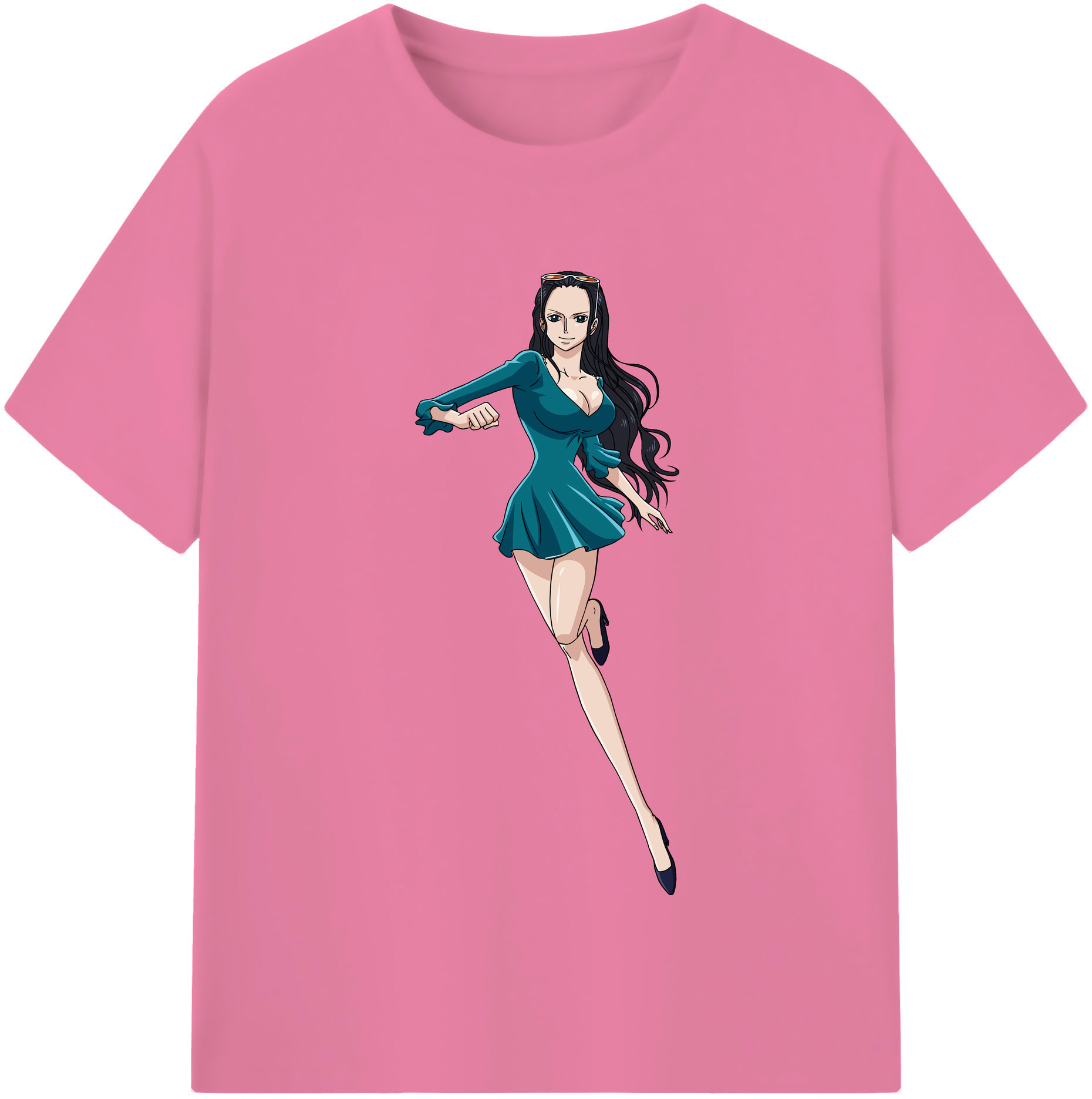 ワンピース ニコ・ロビン ONE PIECE Nico Robin 綿100％半袖Tシャツ（フロントプリント）